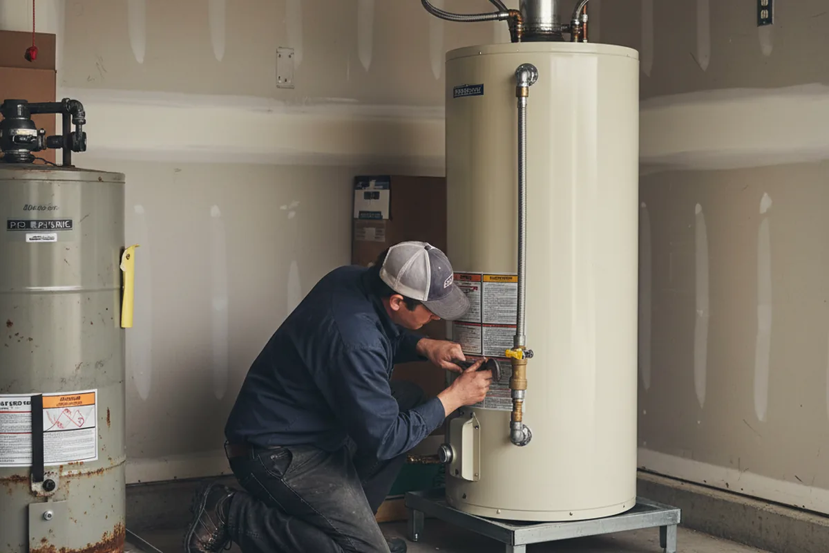 Water heater and shutoff valve replacement in Springfield Gardens